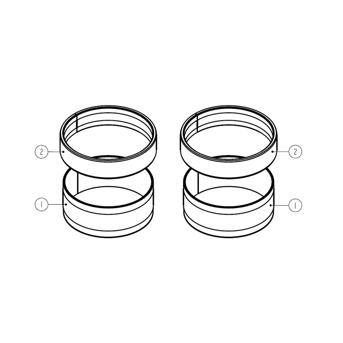 Wp bushing kit fork 35mm wide