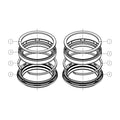 Wp seal kit fork 48mm wide