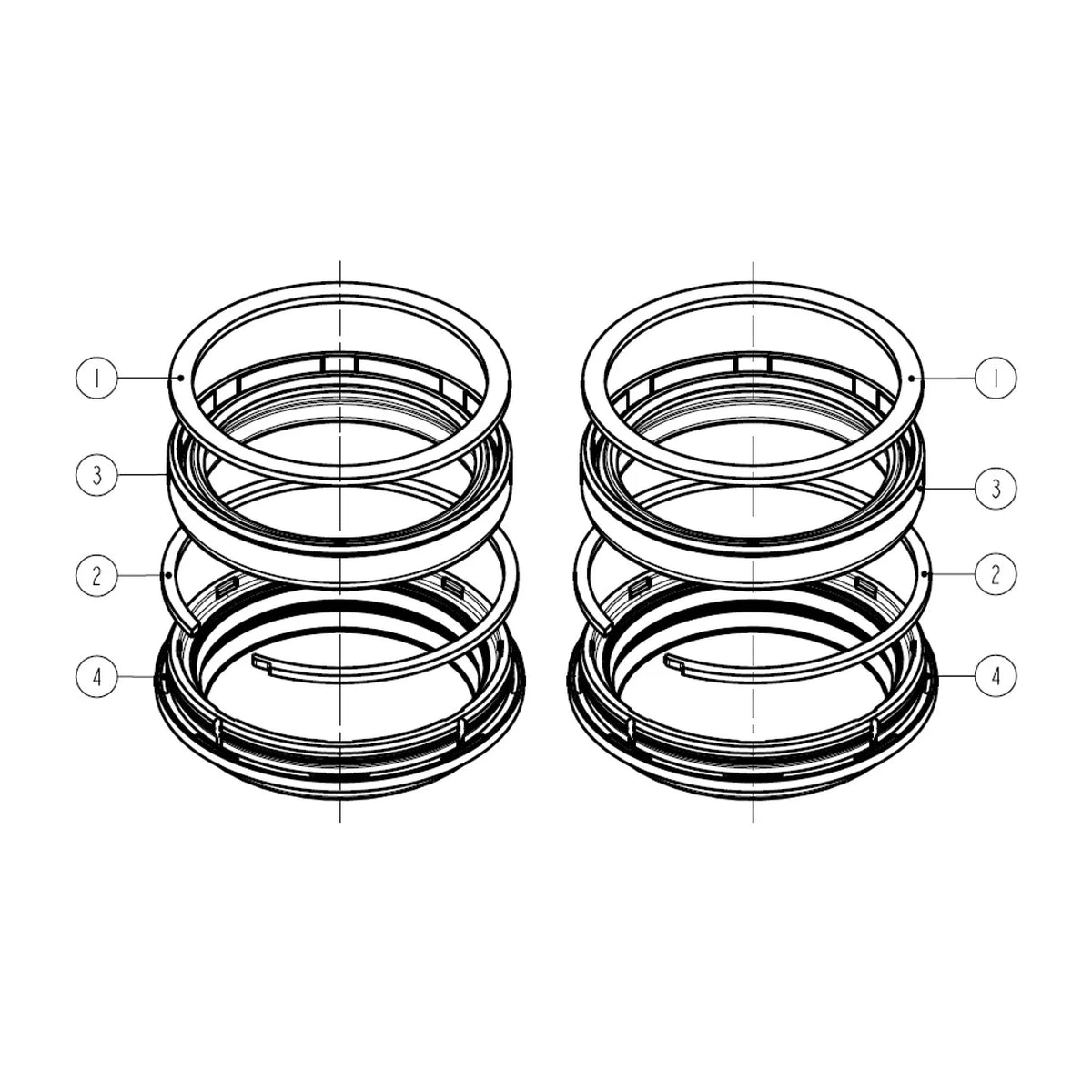 Wp seal kit fork 48mm wide