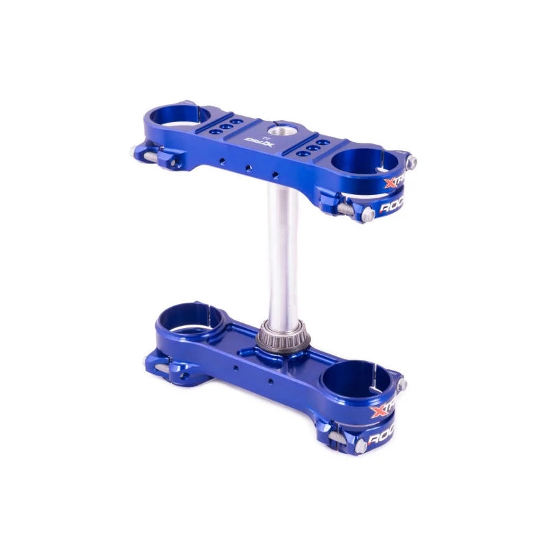 Xtrig rocs triple clamp blue 22mm wide